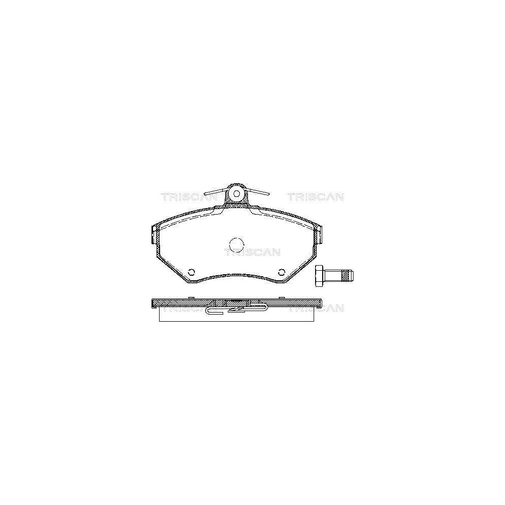 Bremsbelagsatz, Scheibenbremse TRISCAN 8110 29012 für AUDI SEAT SKODA VW