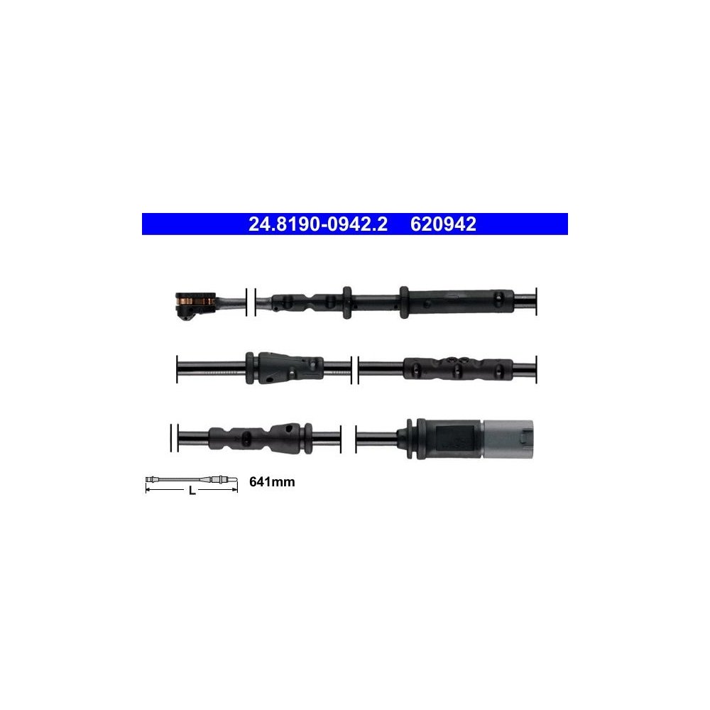 Warnkontakt, Bremsbelagverschleiß ATE 24.8190-0942.2 für BMW MINI, Hinterachse