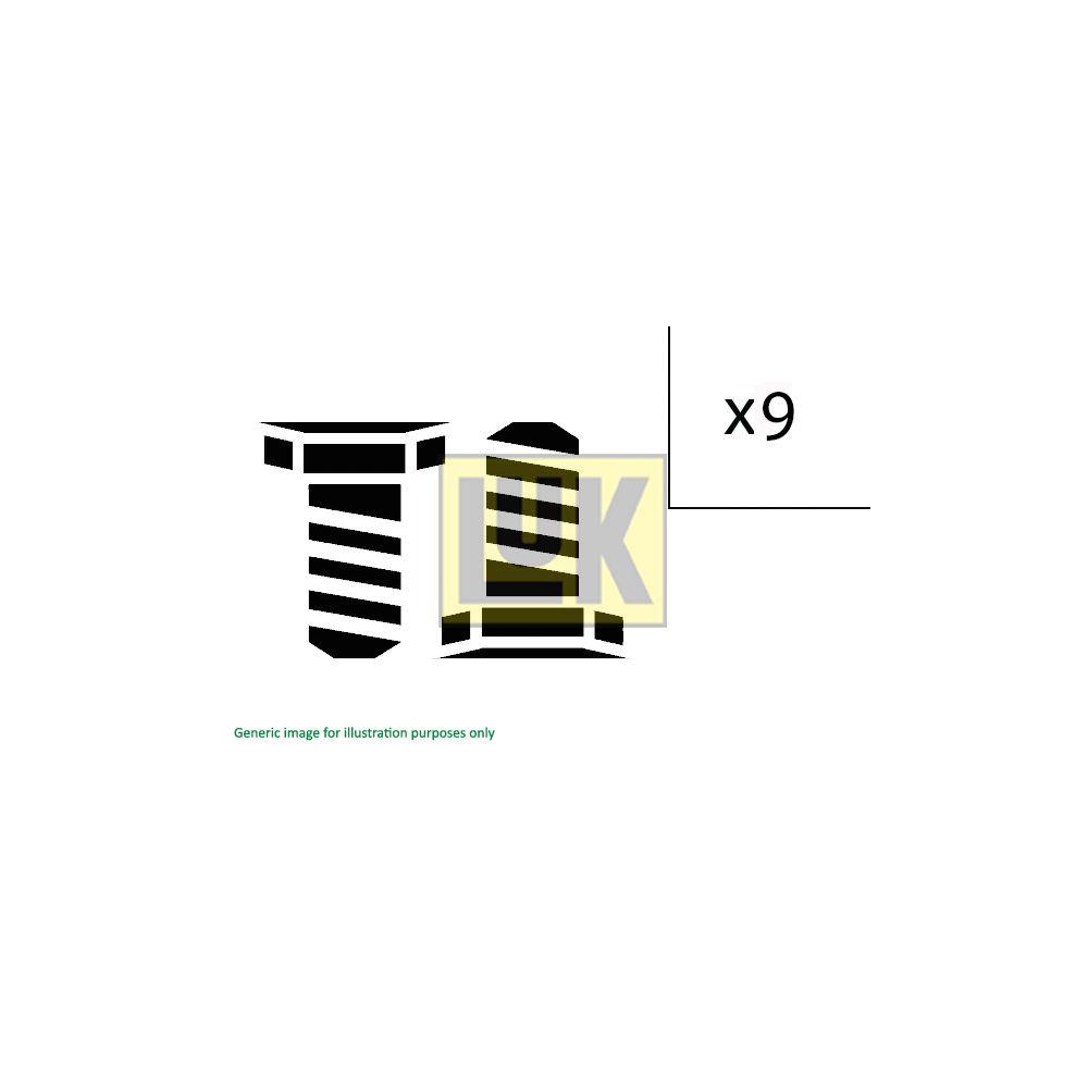 Schraubensatz, Kupplung Schaeffler LuK 411 0145 10 für VW