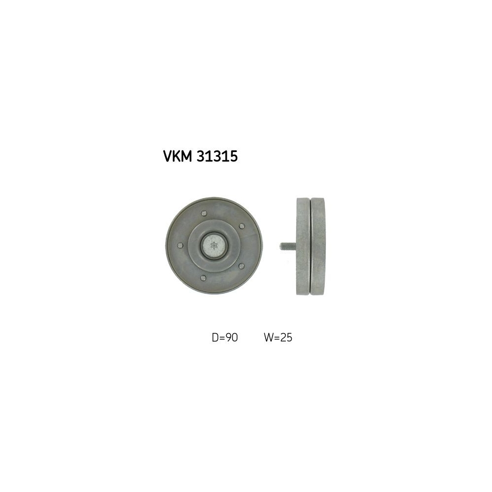 Umlenk-/Führungsrolle, Keilrippenriemen SKF VKM 31315 für AUDI SEAT SKODA VW