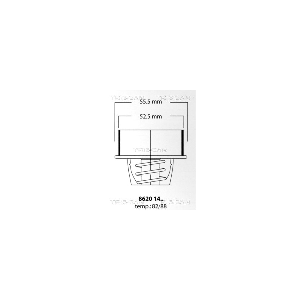 Thermostat, Kühlmittel TRISCAN 8620 1488 für RENAULT