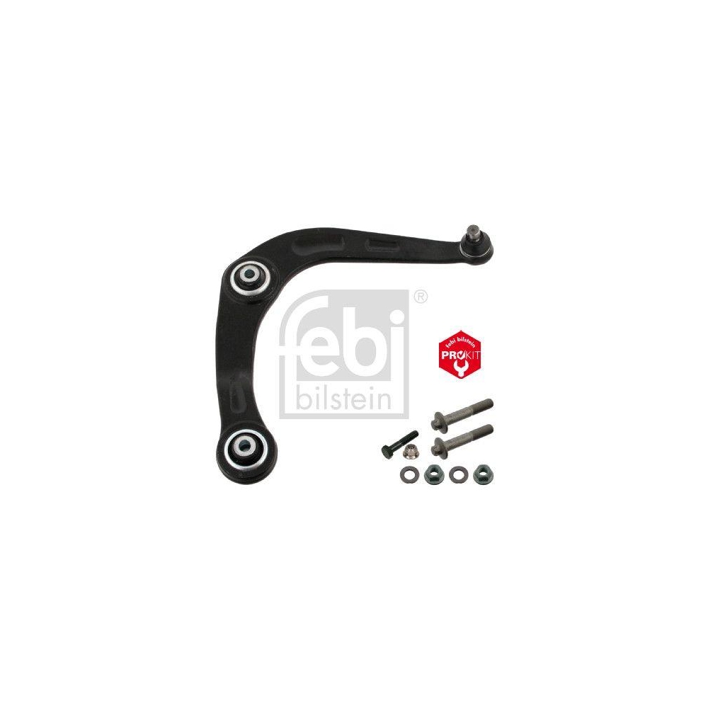 Febi Bilstein 1x 40770 Lenker, Radaufhängung ProKit für Peugeot, Vorderachse rechts