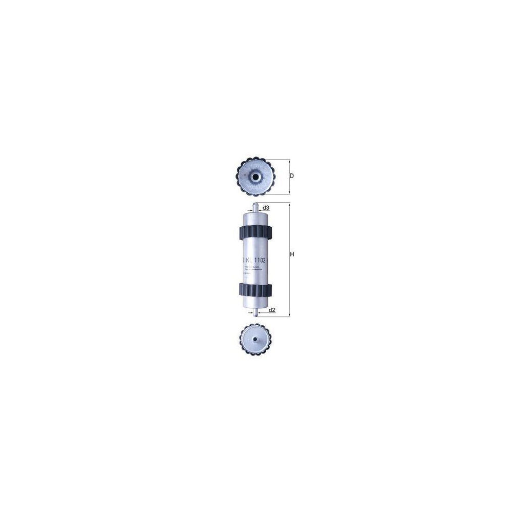 Kraftstofffilter KNECHT KL 1102 für AUDI VAG CUPRA