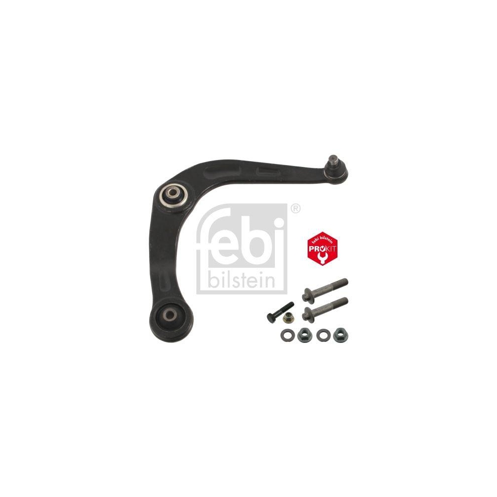 Febi Bilstein 1x 40790 Lenker, Radaufhängung ProKit für Peugeot, Vorderachse rechts