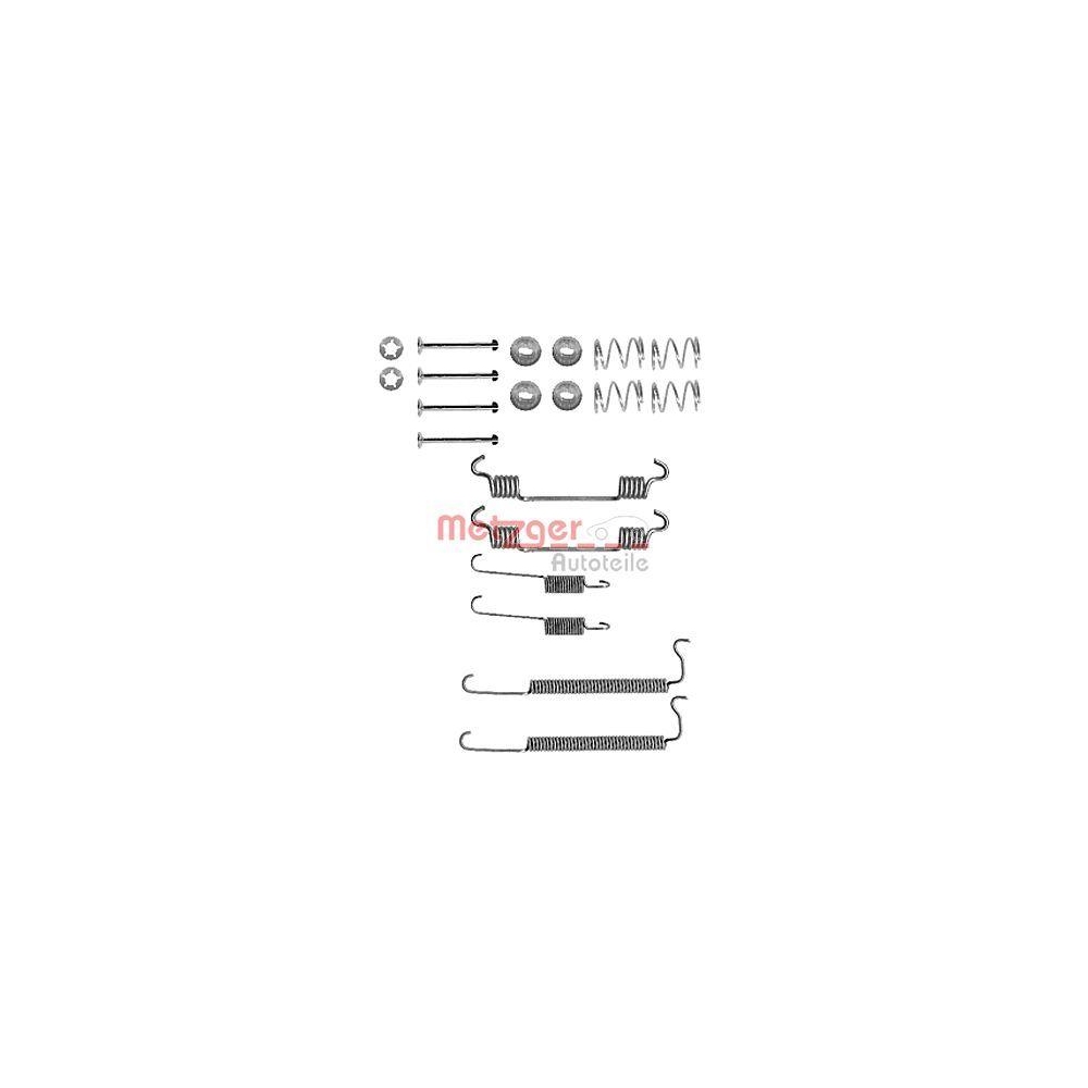 Zubehörsatz, Bremsbacken METZGER 105-0849 für, Hinterachse