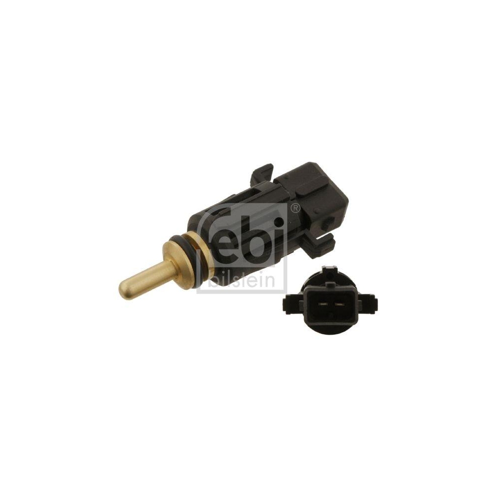 Febi Bilstein 1x 30645 Kühlmitteltemperatursensor mit Dichtring Schwarz