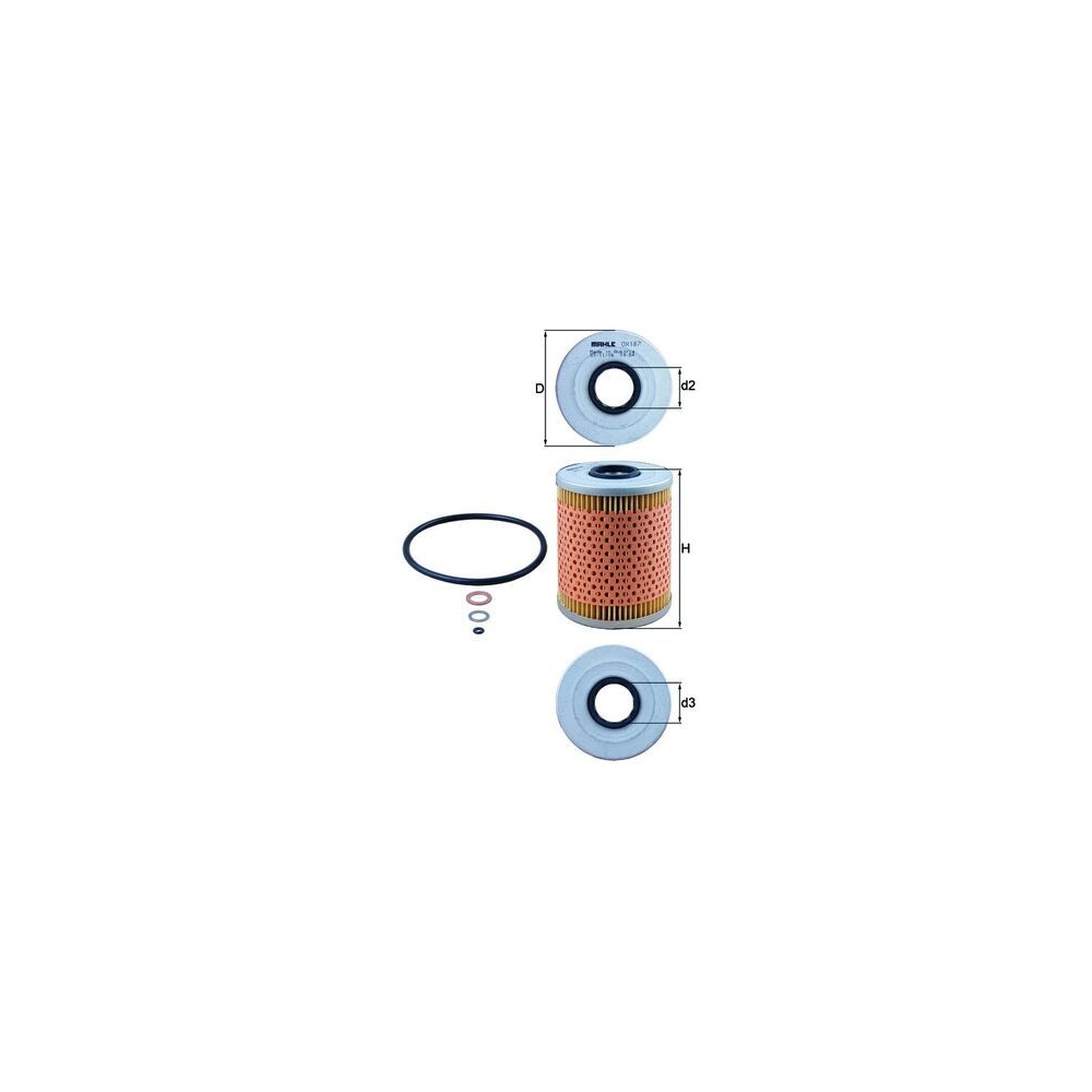 Ölfilter KNECHT OX 187D für BMW