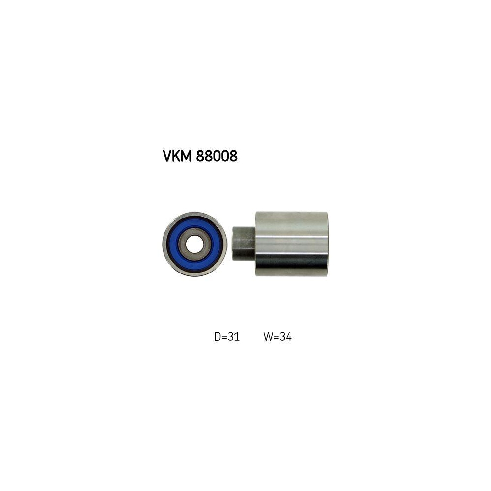 Umlenk-/Führungsrolle, Zahnriemen SKF VKM 88008 für SUBARU, rechts oben