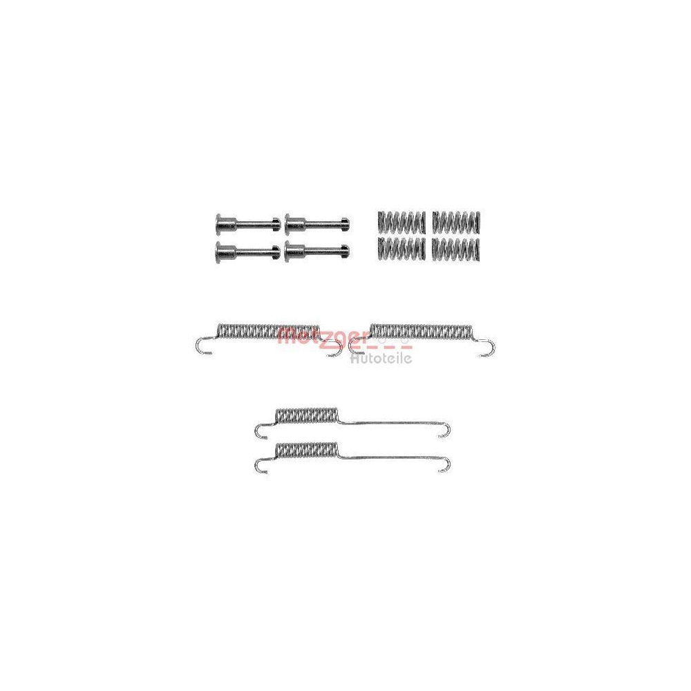 Zubehörsatz, Feststellbremsbacken METZGER 105-0892 für, Hinterachse