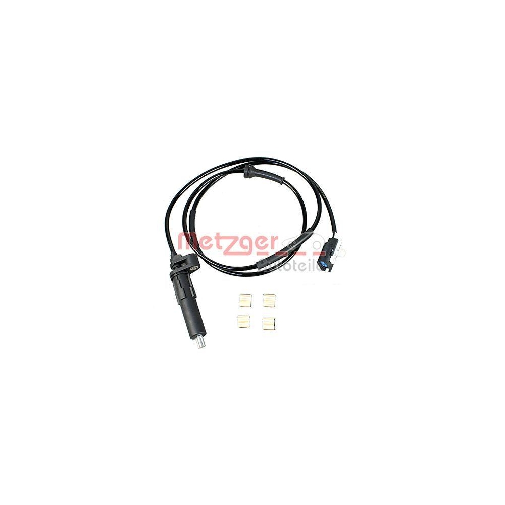 Sensor, Raddrehzahl METZGER 09001040 für FORD, Hinterachse links