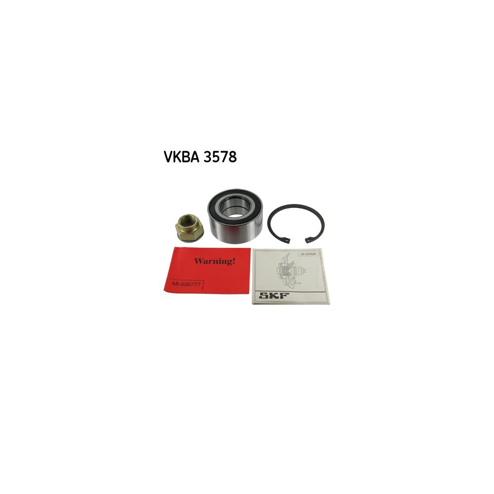 Radlagersatz SKF VKBA 3578 für ALFA ROMEO FIAT LANCIA, Vorderachse