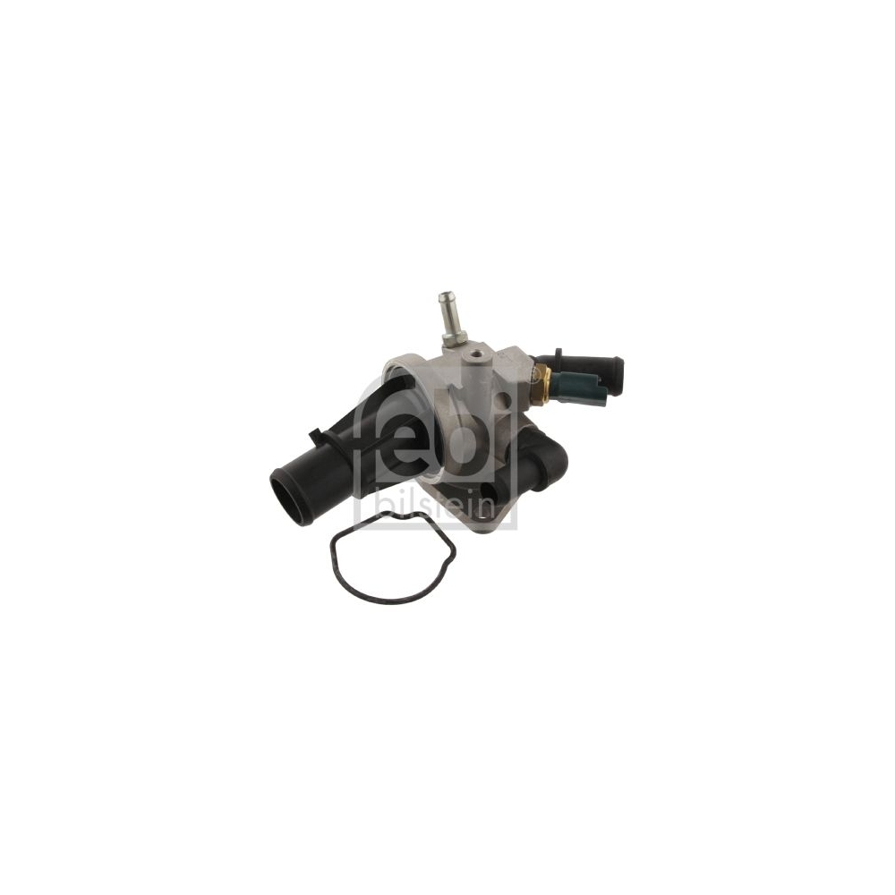 Febi Bilstein 32646 Thermostat mit Gehäuse, Dichtung und Temperaturschalter , 1 Stück