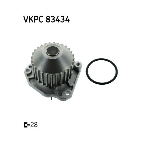 Wasserpumpe, Motorkühlung SKF VKPC 83434 für CITROËN FIAT LANCIA PEUGEOT RENAULT