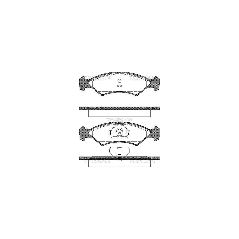 Bremsbelagsatz, Scheibenbremse TRISCAN 8110 16300 für FORD, Vorderachse