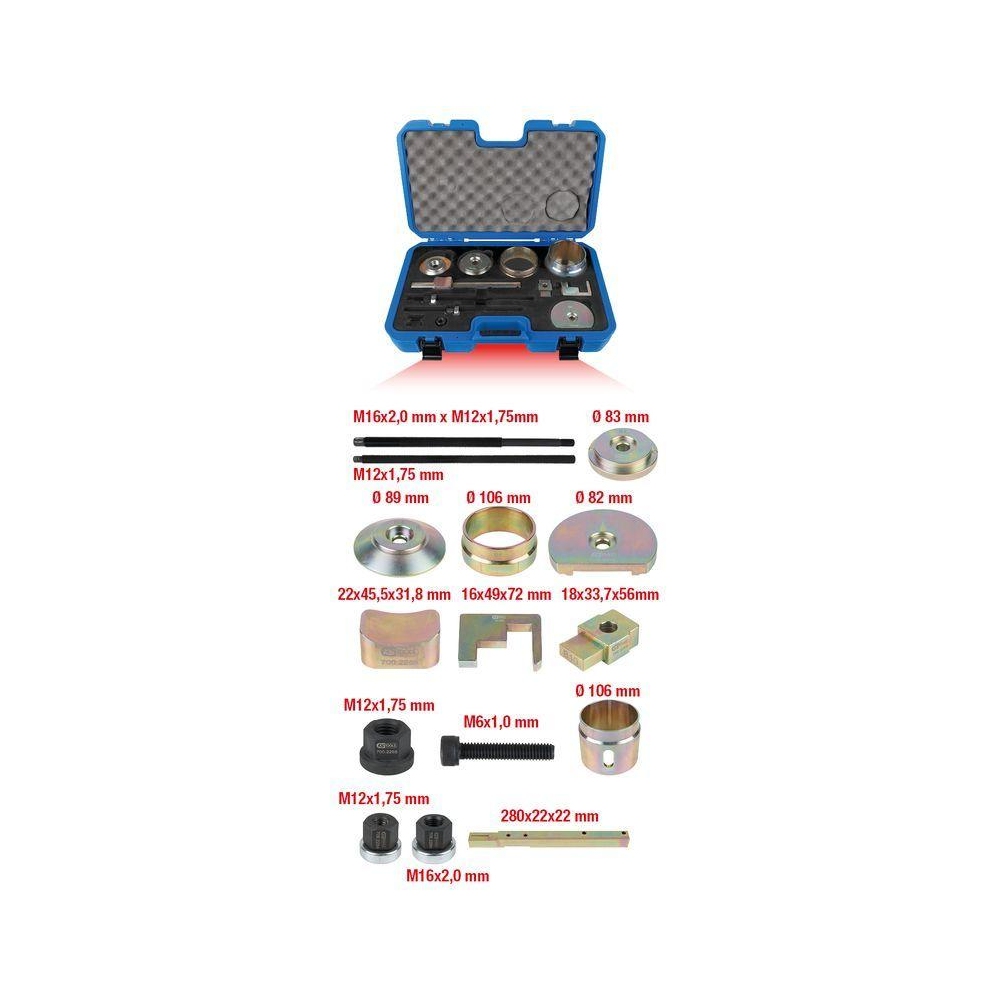 Montagewerkzeugsatz, Silentlager KS TOOLS 700.2250 für