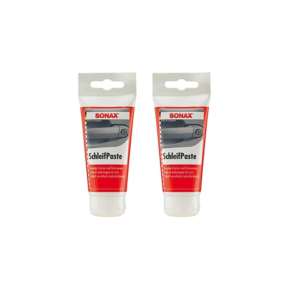 Sonax 4061659062869 Schleifpaste Silikonfrei Schleifpolitur 2x75ml