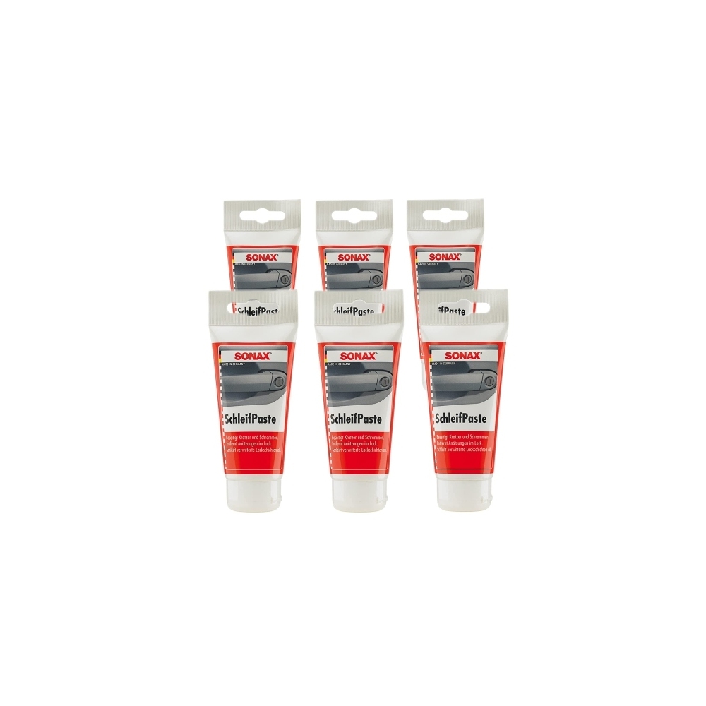 Sonax 4061659062876 Schleifpaste Silikonfrei Schleifpolitur Politur 6x75ml