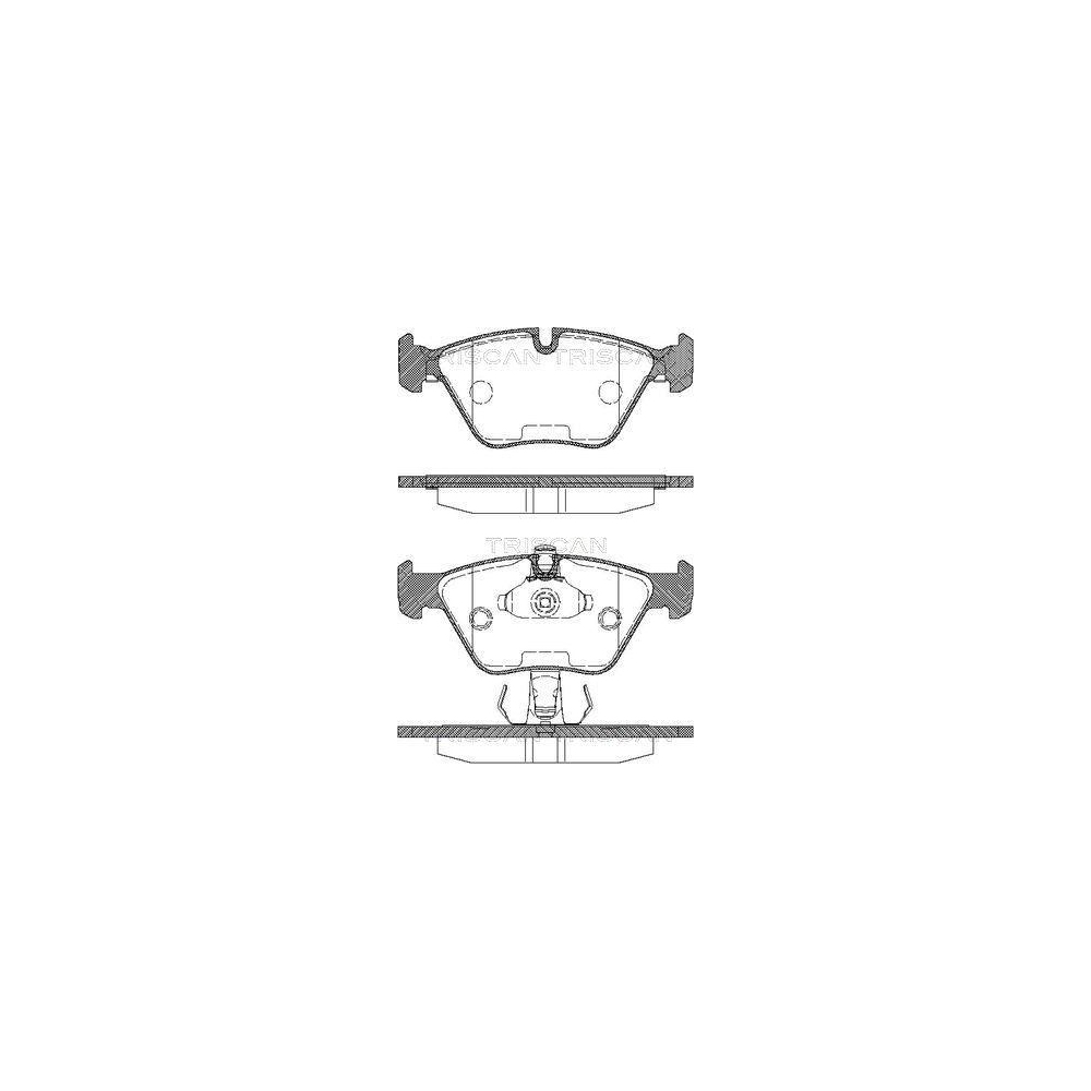Bremsbelagsatz, Scheibenbremse TRISCAN 8110 11010 für BMW, Vorderachse