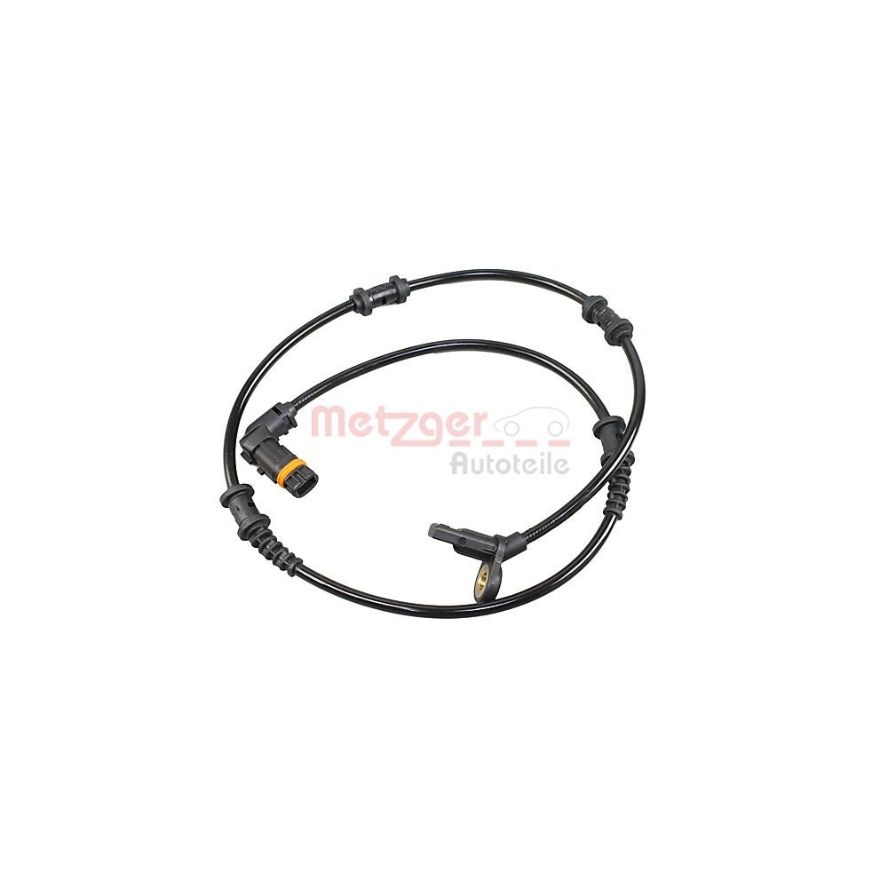 Sensor, Raddrehzahl METZGER 09001069 für MERCEDES-BENZ, Vorderachse