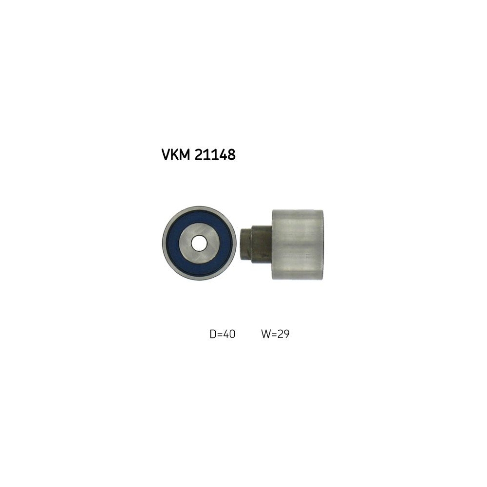 Umlenk-/Führungsrolle, Zahnriemen SKF VKM 21148 für AUDI SEAT SKODA VW, oben