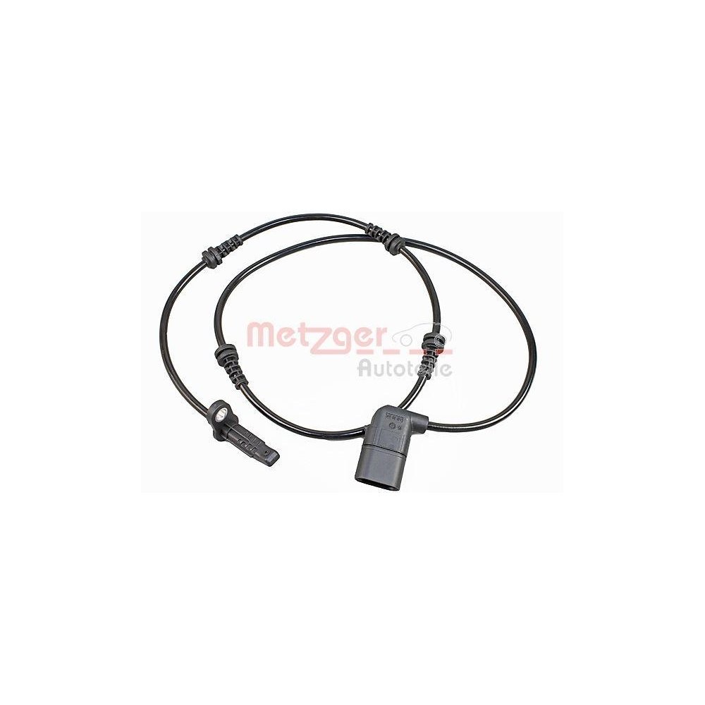 Sensor, Raddrehzahl METZGER 09001073 GREENPARTS für MERCEDES-BENZ, Vorderachse