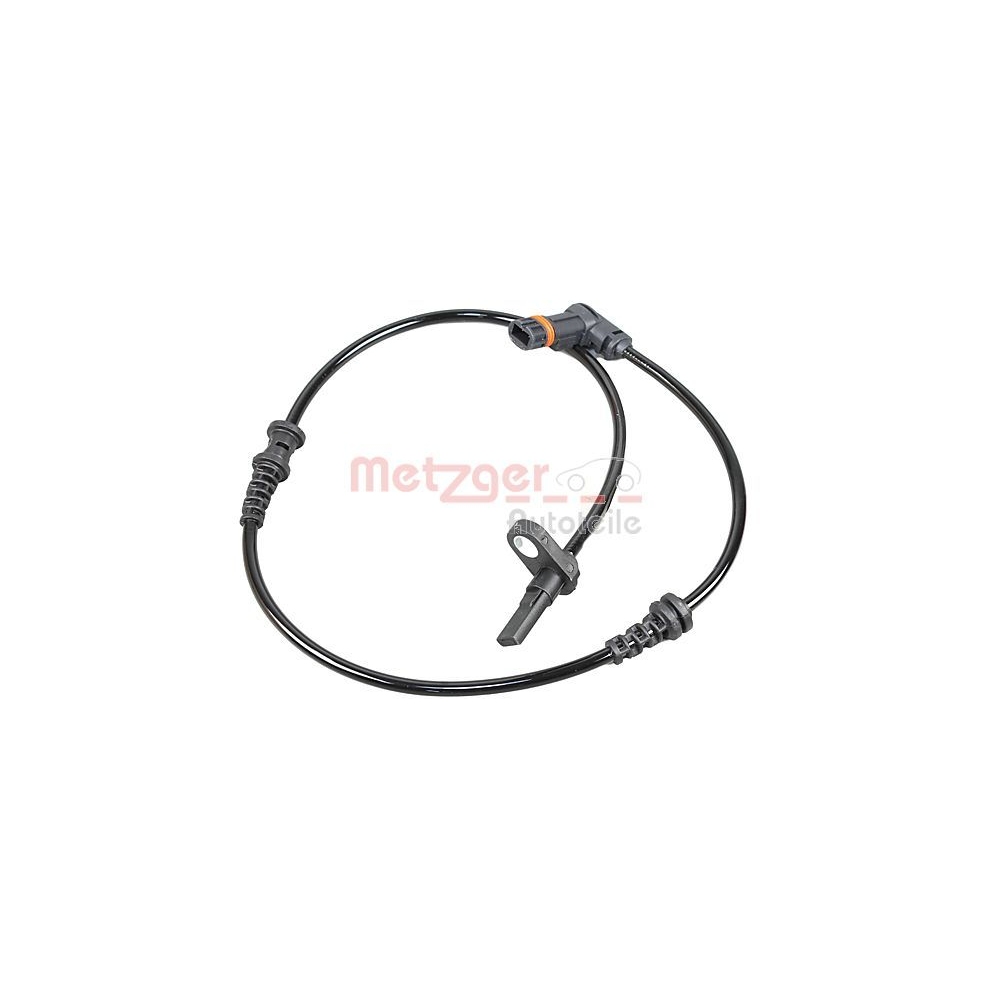 Sensor, Raddrehzahl METZGER 09001076 GREENPARTS für MERCEDES-BENZ, Vorderachse