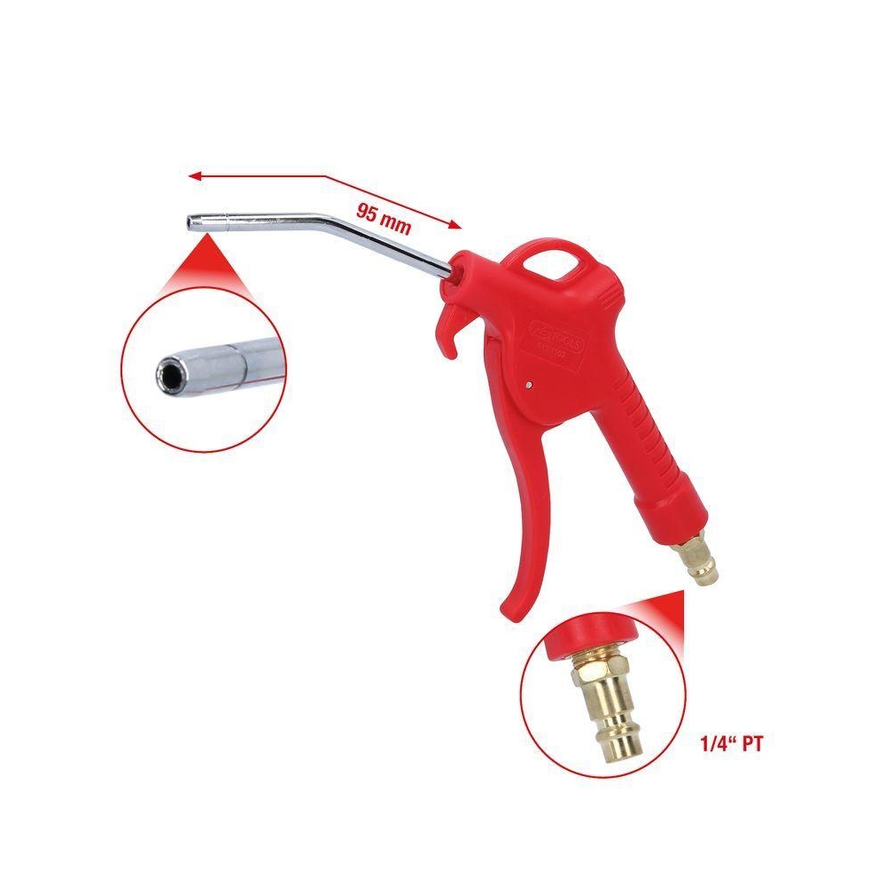 Bürsten-/Düsen-Set, Saug-/Blaspistole KS TOOLS 515.1902 für