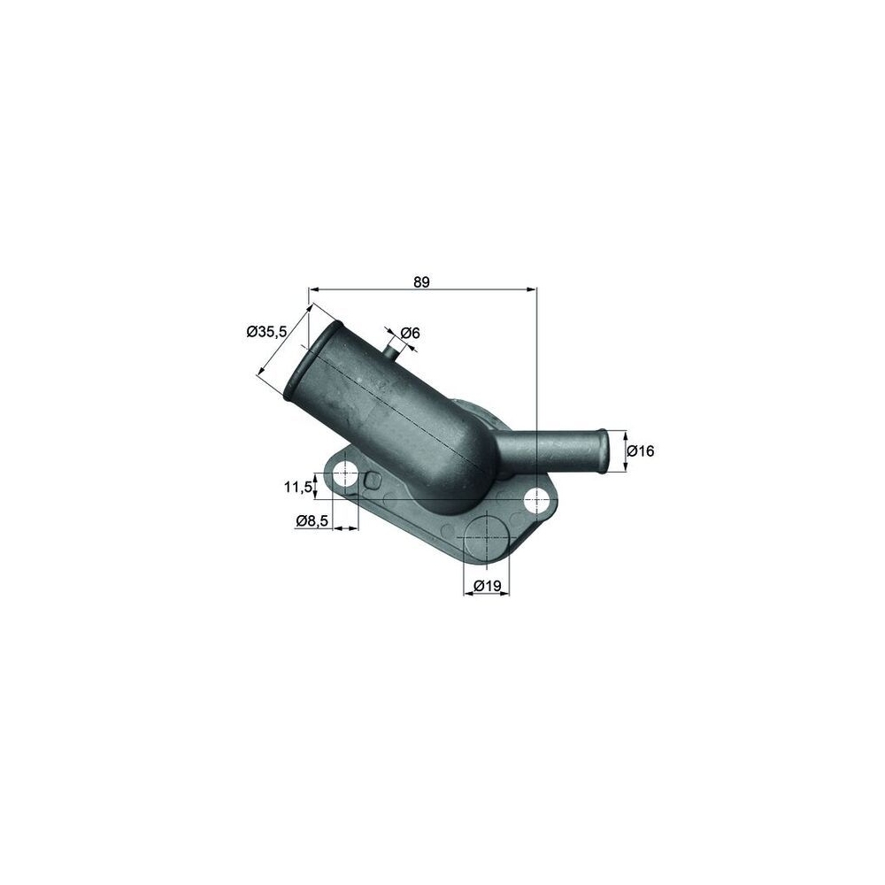 Thermostat, Kühlmittel MAHLE TI 64 87D für FIAT