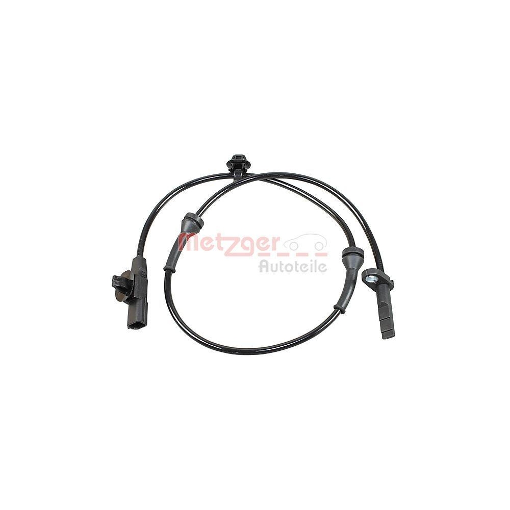 Sensor, Raddrehzahl METZGER 09001085 für NISSAN, Vorderachse