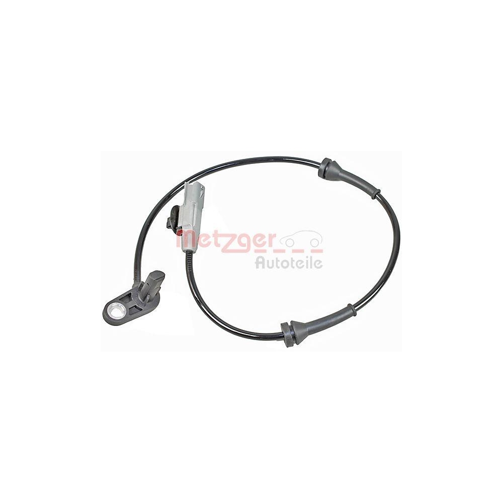 Sensor, Raddrehzahl METZGER 09001086 für NISSAN, Hinterachse links