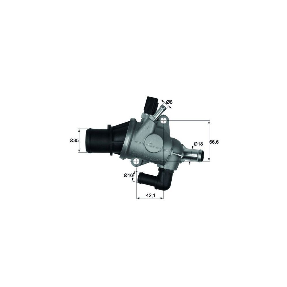 Thermostat, Kühlmittel MAHLE TI 163 88 für FIAT