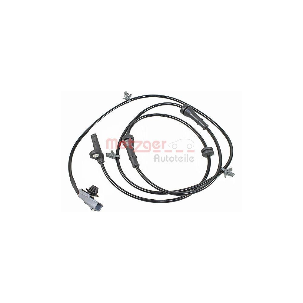 Sensor, Raddrehzahl METZGER 09001088 für NISSAN, Vorderachse