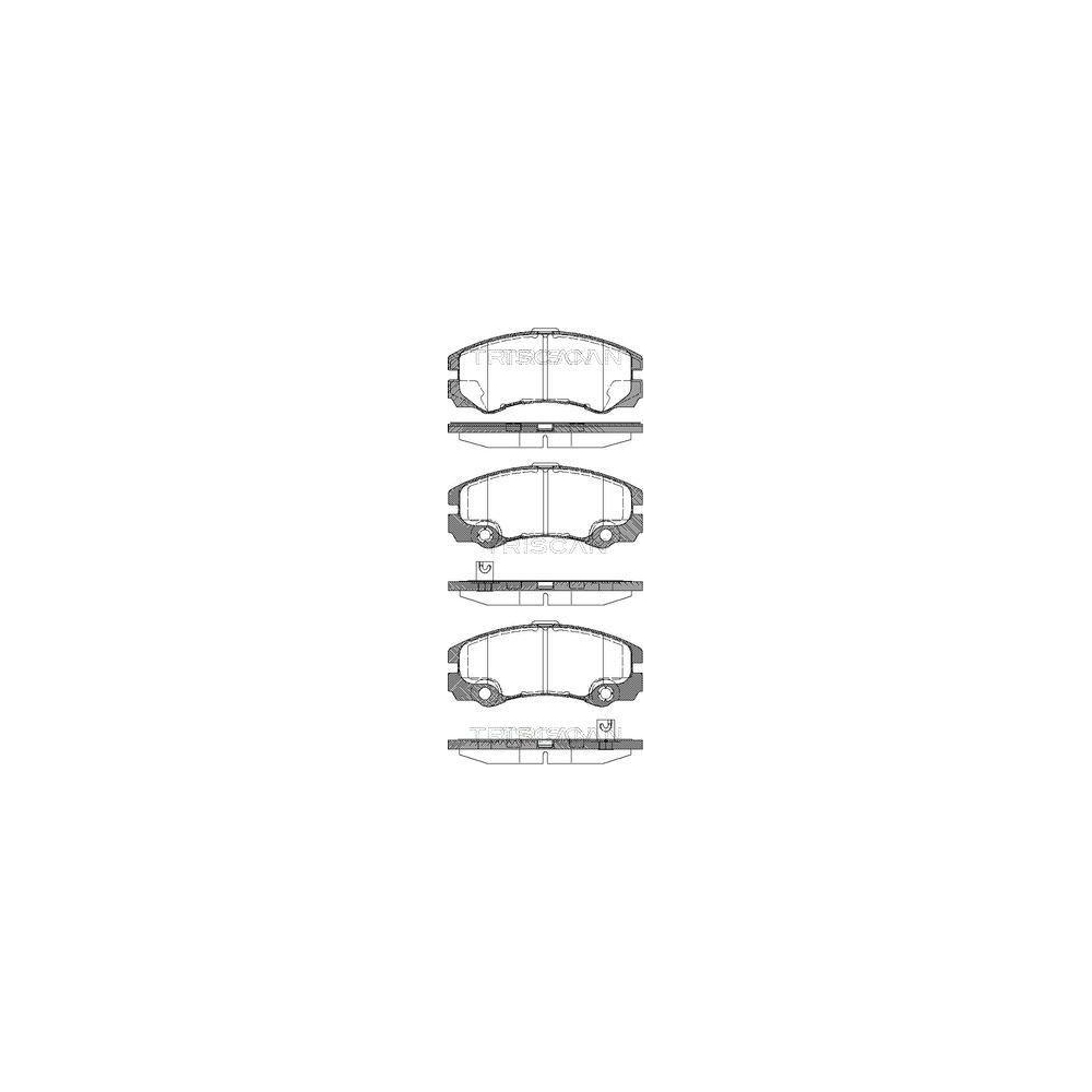 Bremsbelagsatz, Scheibenbremse TRISCAN 8110 24016 für OPEL VAUXHALL, Vorderachse