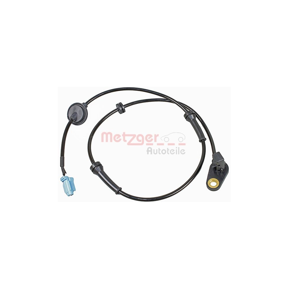 Sensor, Raddrehzahl METZGER 09001089 für NISSAN, Vorderachse links