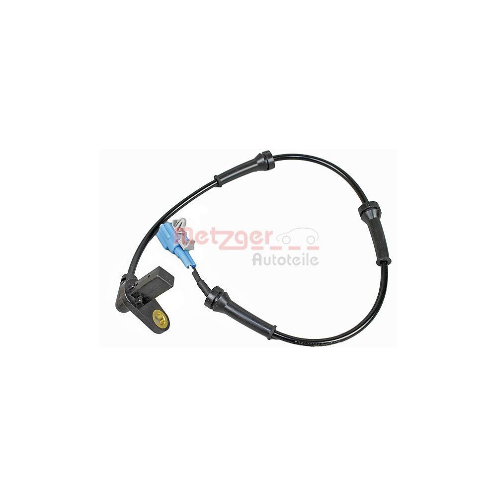 Sensor, Raddrehzahl METZGER 09001091 für NISSAN, Hinterachse links