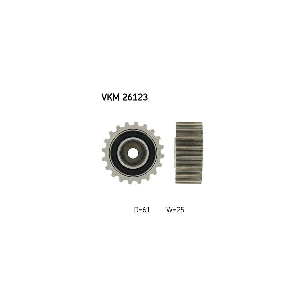 Umlenk-/Führungsrolle, Zahnriemen SKF VKM 26123 für RENAULT VOLVO, links unten