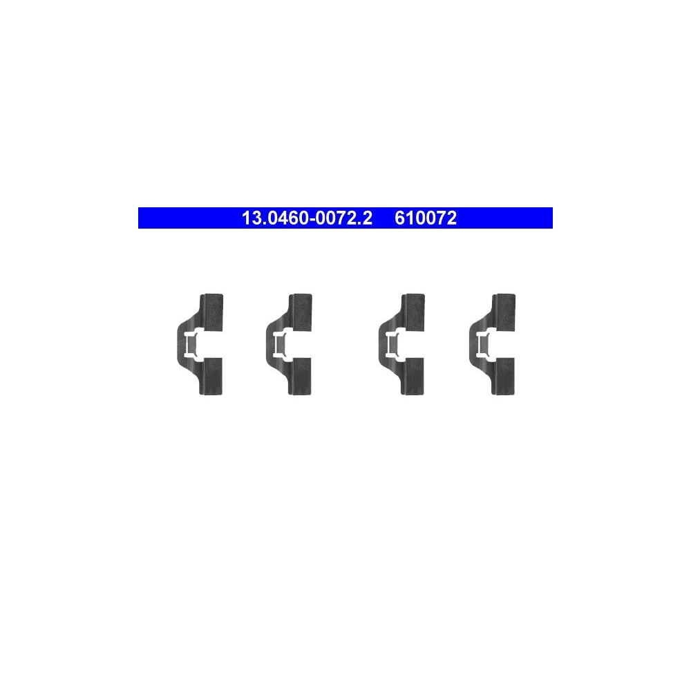 Zubehörsatz, Scheibenbremsbelag ATE 13.0460-0072.2 für, Hinterachse