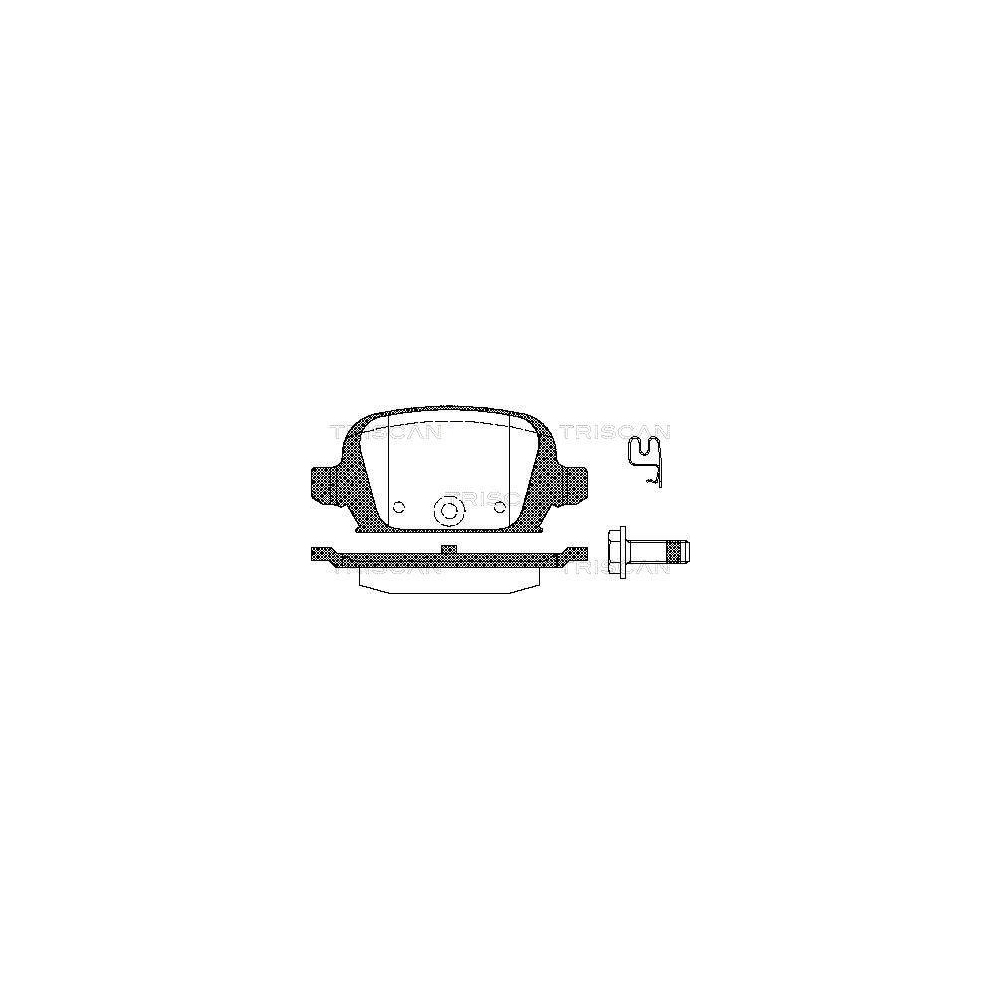 Bremsbelagsatz, Scheibenbremse TRISCAN 8110 24021 für OPEL VAUXHALL, Hinterachse