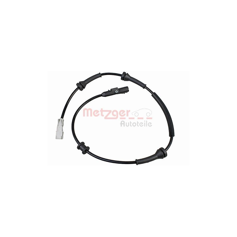 Sensor, Raddrehzahl METZGER 09001102 f&uuml;r RENAULT, Hinterachse