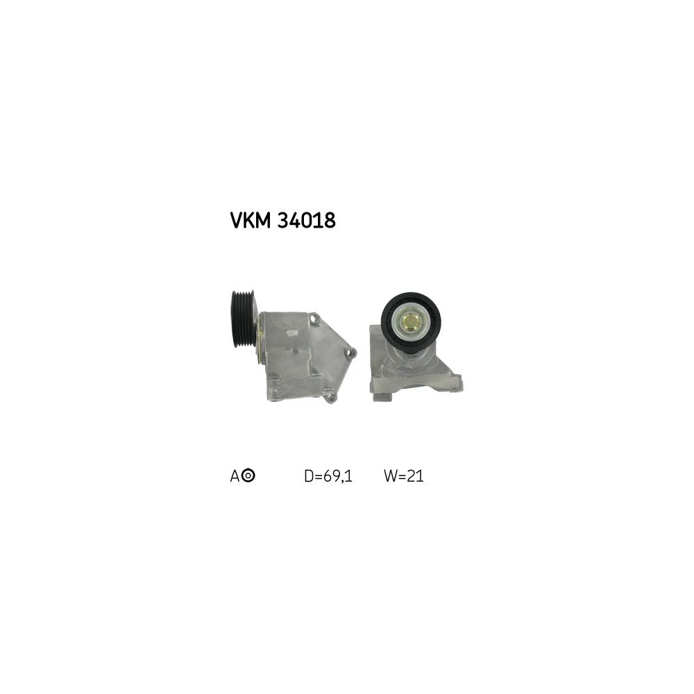 Spannrolle, Keilrippenriemen SKF VKM 34018 für FORD, links