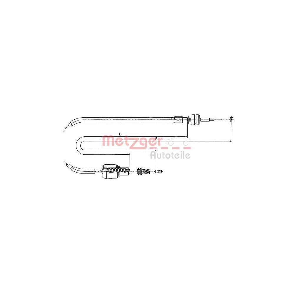 Gaszug METZGER 11.1247 für OPEL