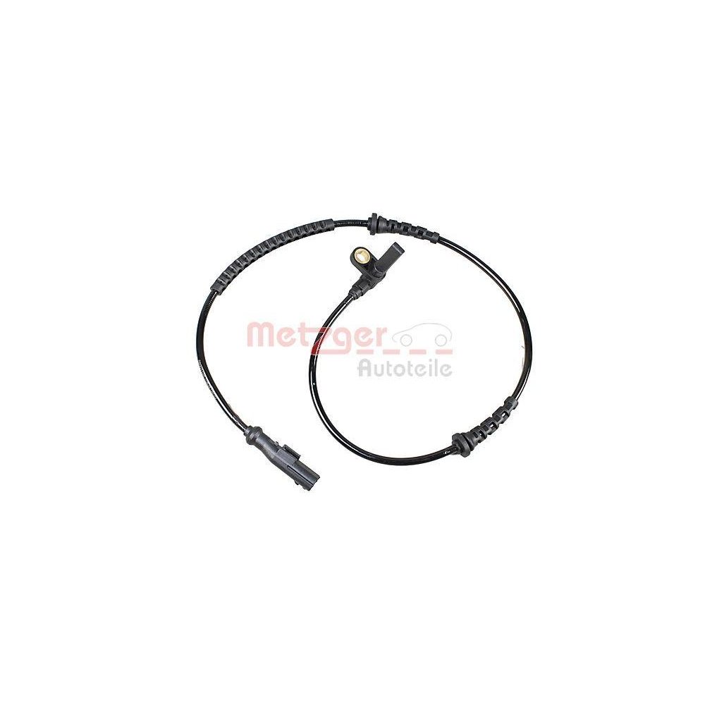 Sensor, Raddrehzahl METZGER 09001104 für RENAULT, Vorderachse