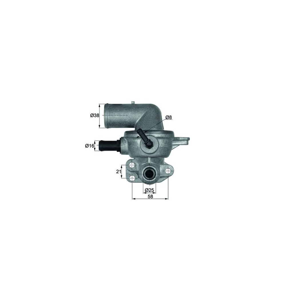 Thermostat, Kühlmittel MAHLE TI 133 88D für CHRYSLER