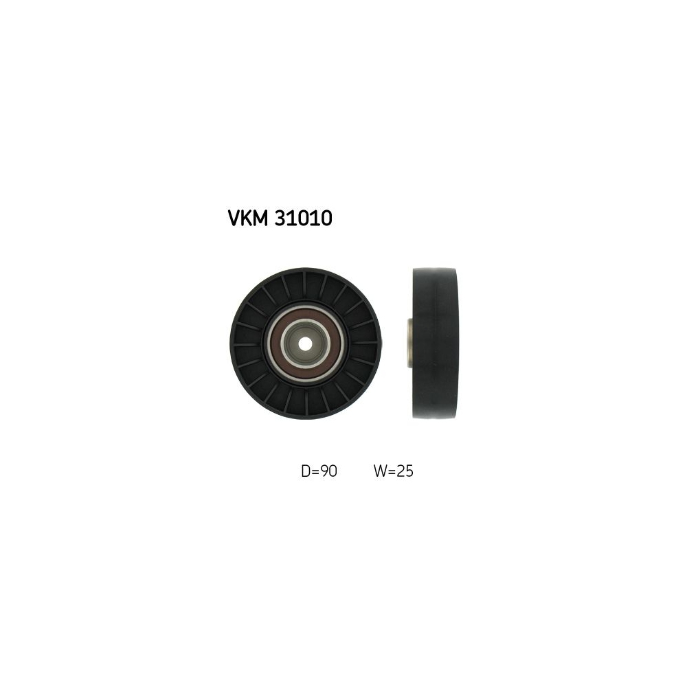 Umlenk-/Führungsrolle, Keilrippenriemen SKF VKM 31010 für AUDI, rechts unten