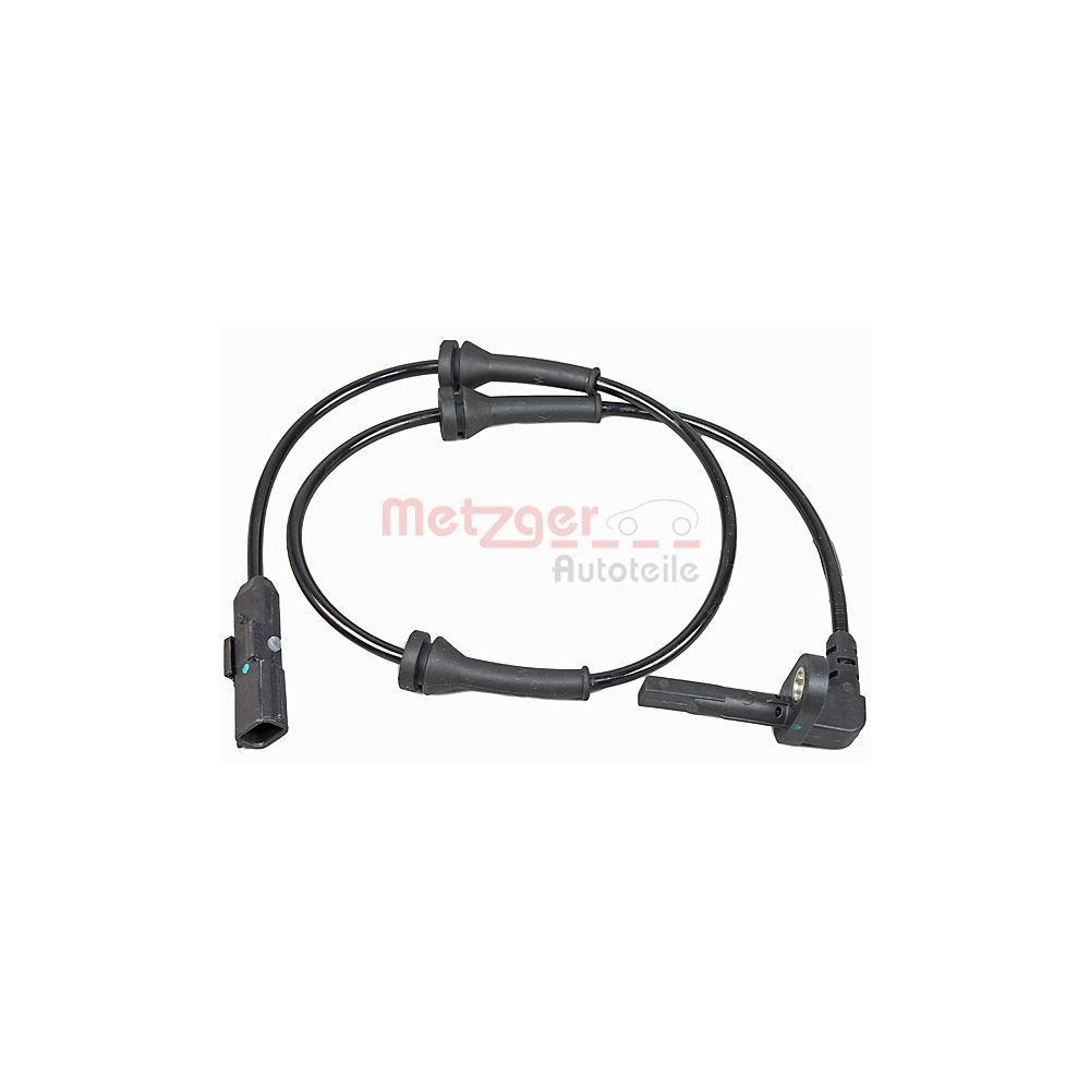 Sensor, Raddrehzahl METZGER 09001107 für RENAULT, Vorderachse links