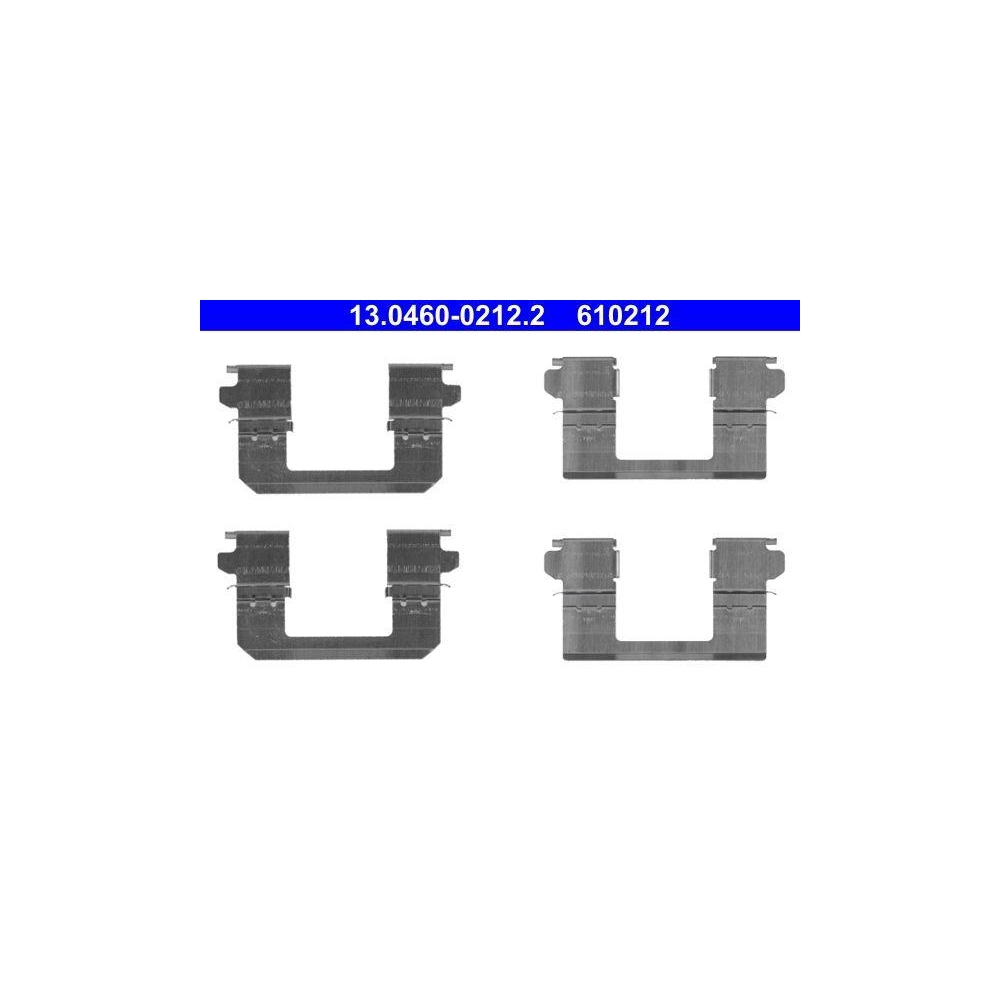 Zubehörsatz, Scheibenbremsbelag ATE 13.0460-0212.2 für NISSAN, Vorderachse