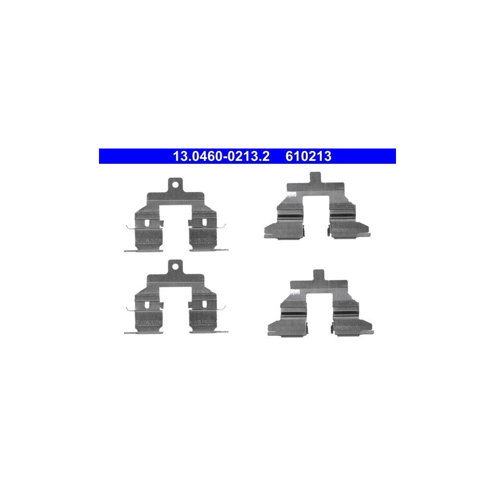 Zubehörsatz, Scheibenbremsbelag ATE 13.0460-0213.2 für NISSAN, Hinterachse