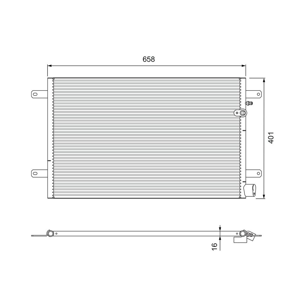 Kondensator, Klimaanlage VALEO 814004 für AUDI