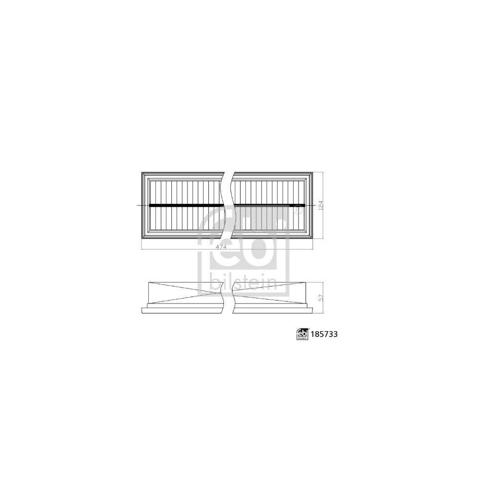 Filter, Innenraumluft FEBI BILSTEIN 185733 für DEUTZ-FAHR FENDT JOHN DEERE