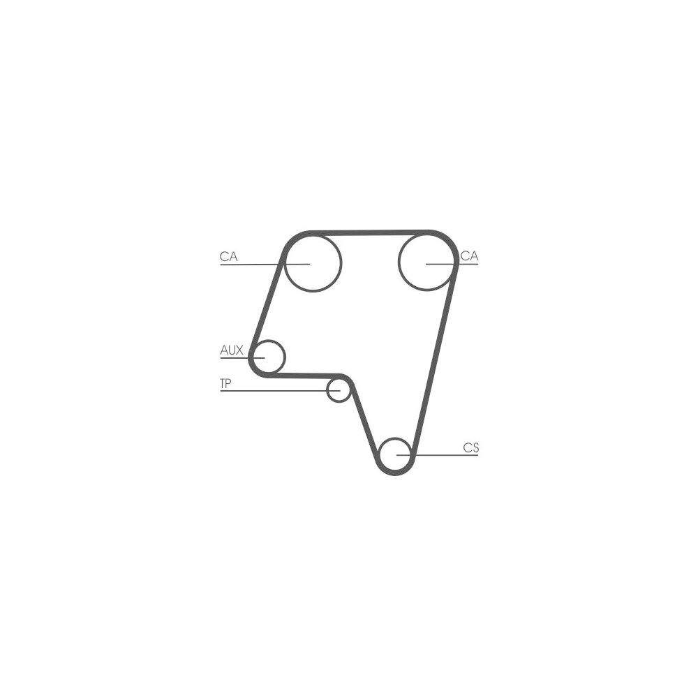 Zahnriemen CONTINENTAL CTAM CT819 für ALFA ROMEO FIAT LANCIA